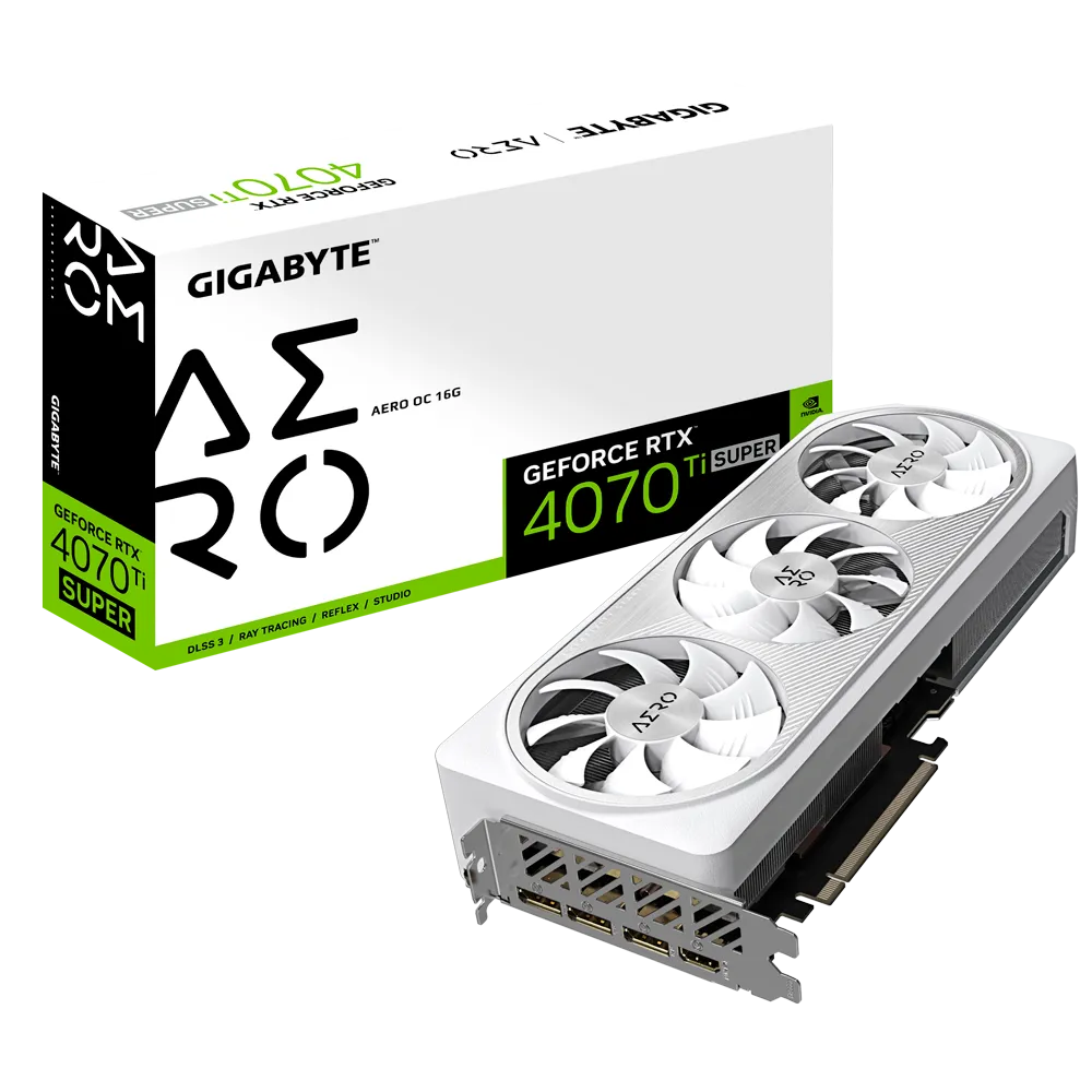 کارت گرافیک گیگابایت مدل GeForce RTX 4070 Ti SUPER AERO 16GB OC 