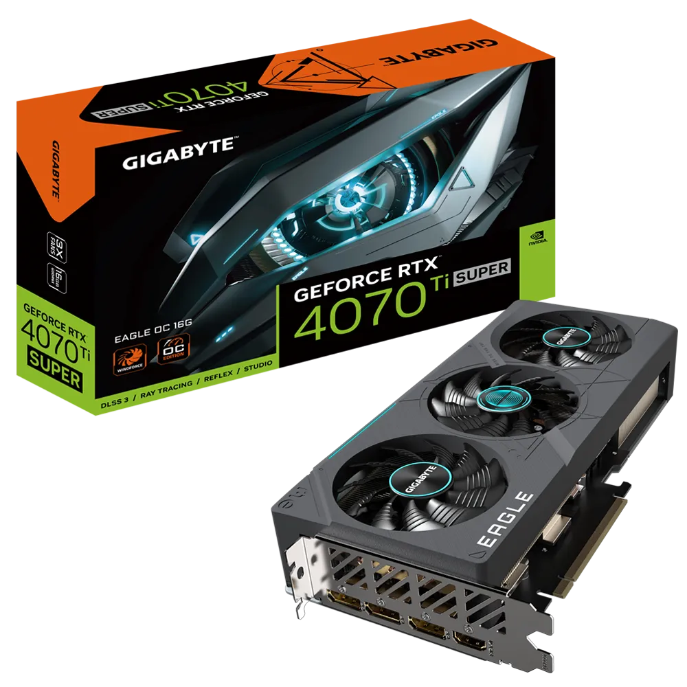 کارت گرافیک گیگابایت مدل GeForce RTX 4070 Ti SUPER EAGLE 16GB OC 