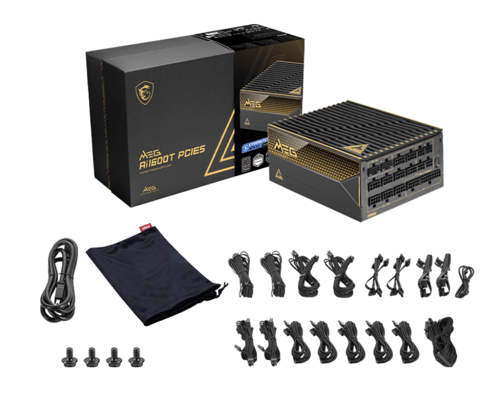 پاور ام اس آی مدل MEG Ai1600T PCIE5 TITANIUM 