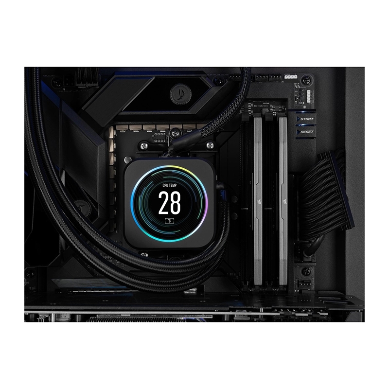 رم کورسیر مدل Vengeance RGB White DDR5 64GB 32GBx2 5200MHz CL40