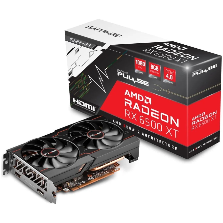 کارت گرافیک سافایر مدل  PULSE AMD Radeon RX 6500 XT 8GB