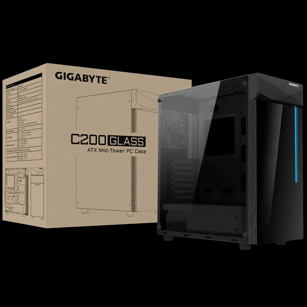 کیس گیگابایت مدل AORUS C200 GLASS