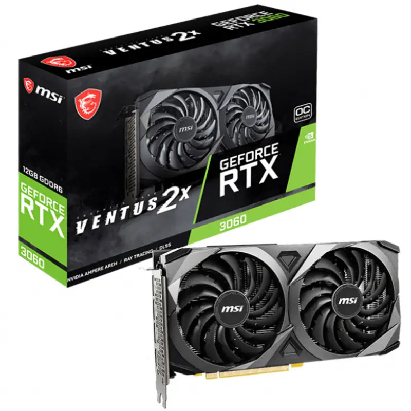 کارت گرافیک ام اس آی مدل RTX 3060 VENTUS X2 12GB OC