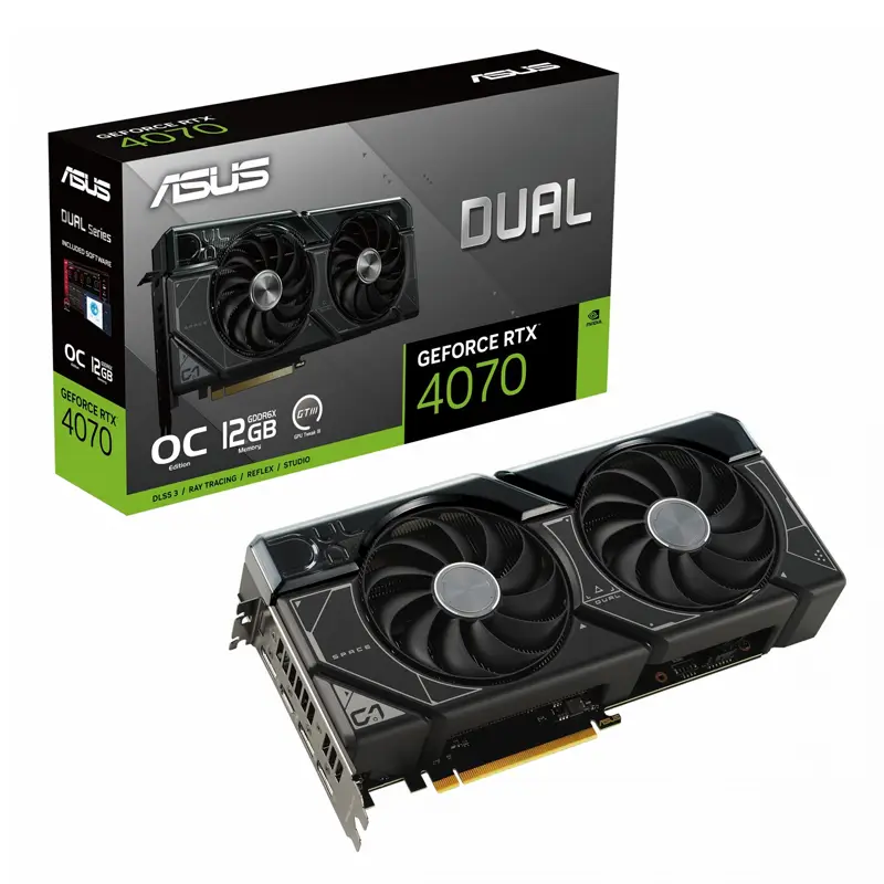 کارت گرافیک ایسوس مدل Dual RTX 4070 12GB OC