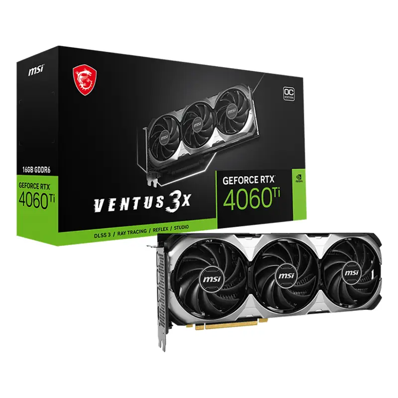 کارت گرافیک ام اس آی مدل RTX 4060 Ti VENTUS 3X 16GB OC