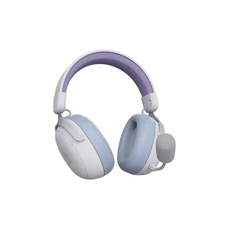 هدست گیمینگ ایجز مدل AJAZZ AHM08 MAX Purple-White-Blue
