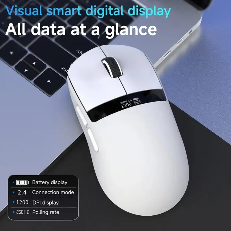 موس گیمینگ ایجز مدل AJAZZ NJ07 V2 Wireless White