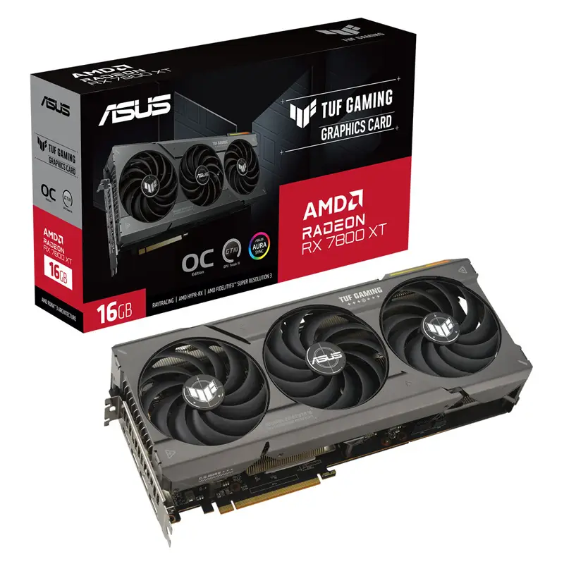 کارت گرافیک ایسوس TUF RX 7800 XT 16GB OC