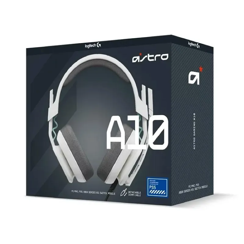 هدست گیمینگ لاجیتک مدل Astro A10 Gen 2 White