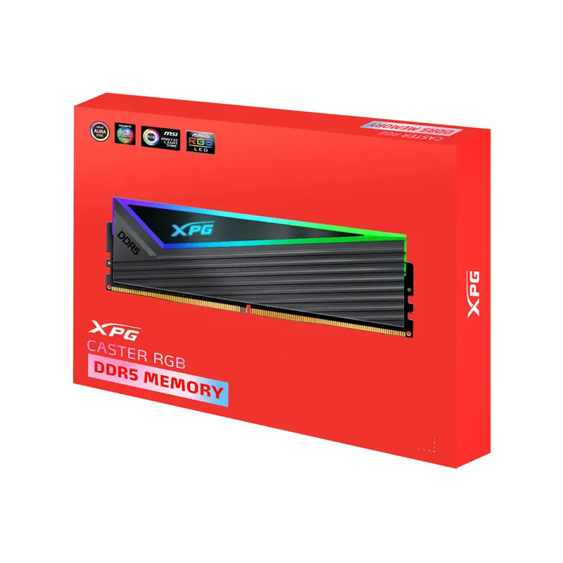 رم ایکس پی جی مدل Caster DDR5 6000MHz 32GB (2x16GB) RGB CL30 Black 