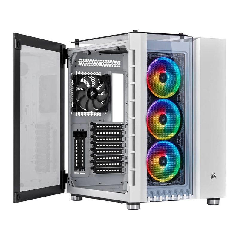 کیس گیمینگ کورسیر مدل Crystal Series 680X RGB White