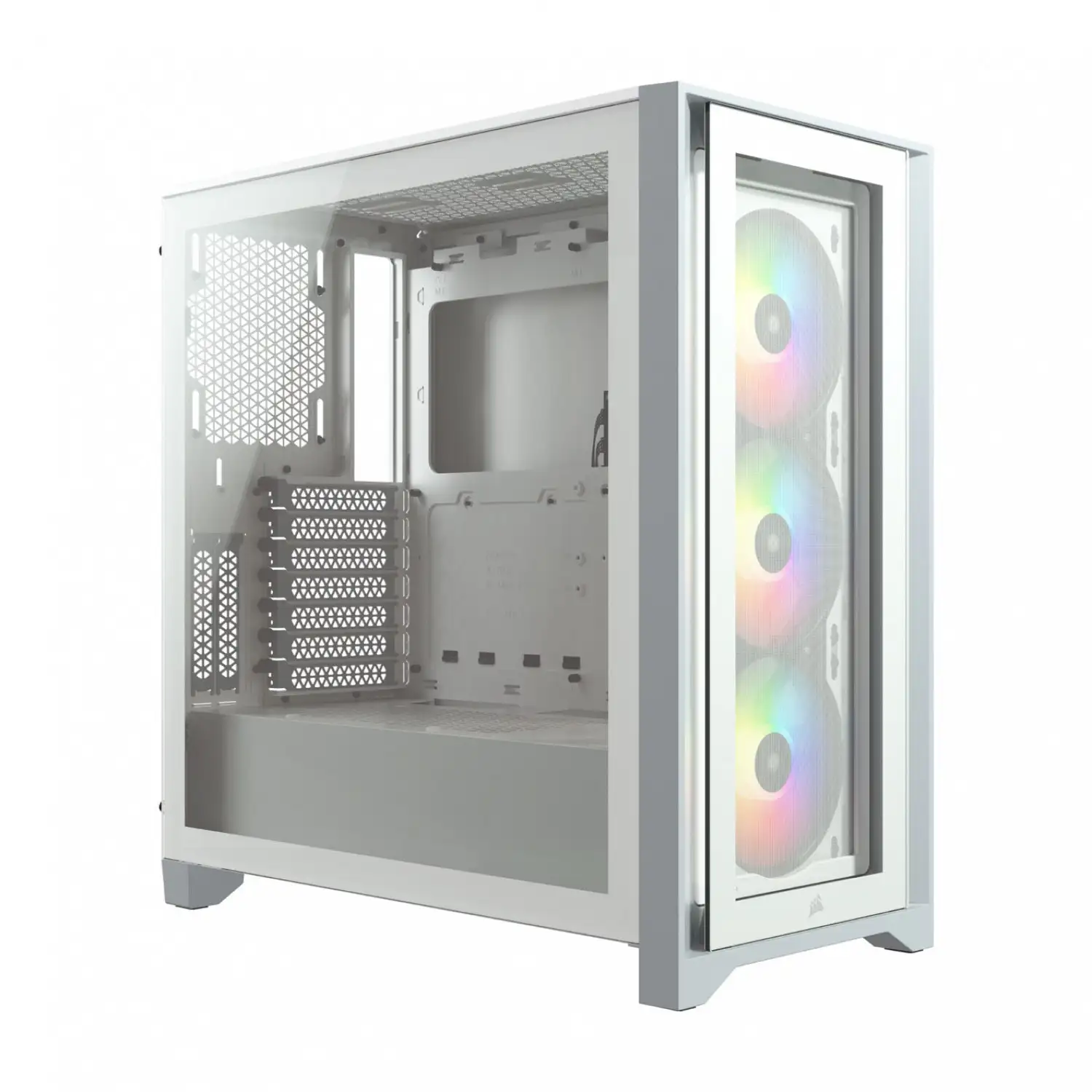 کیس کورسیر مدل iCUE 4000X RGB WHITE