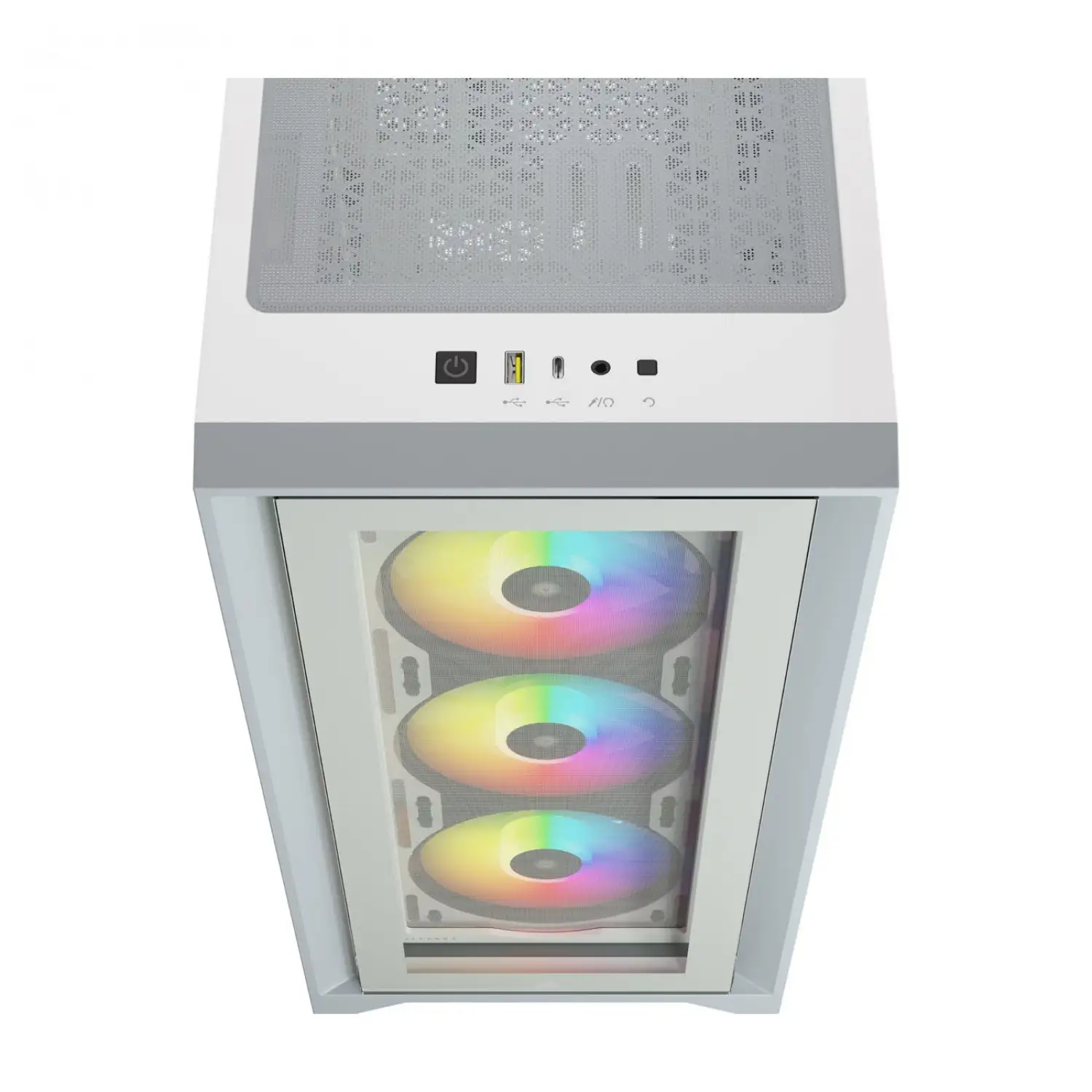 کیس کورسیر مدل iCUE 4000X RGB WHITE