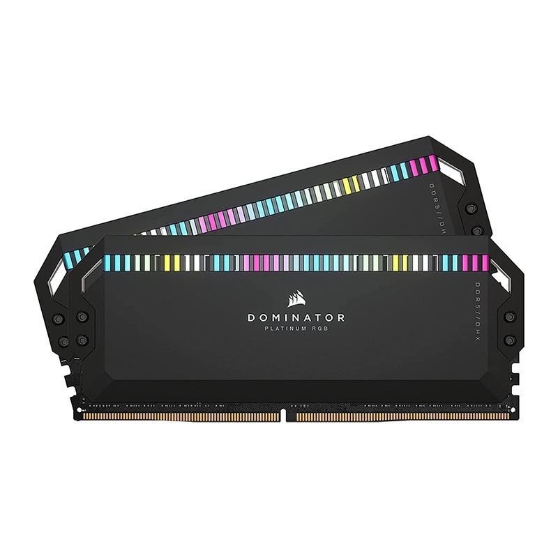 رم کورسیر مدل Dominator Platinum RGB DDR5 64GB 32GBx2 6800MHz CL40
