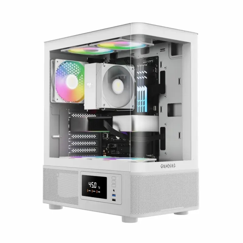کیس گیم دیاس مدل ATLAS E2 CG White