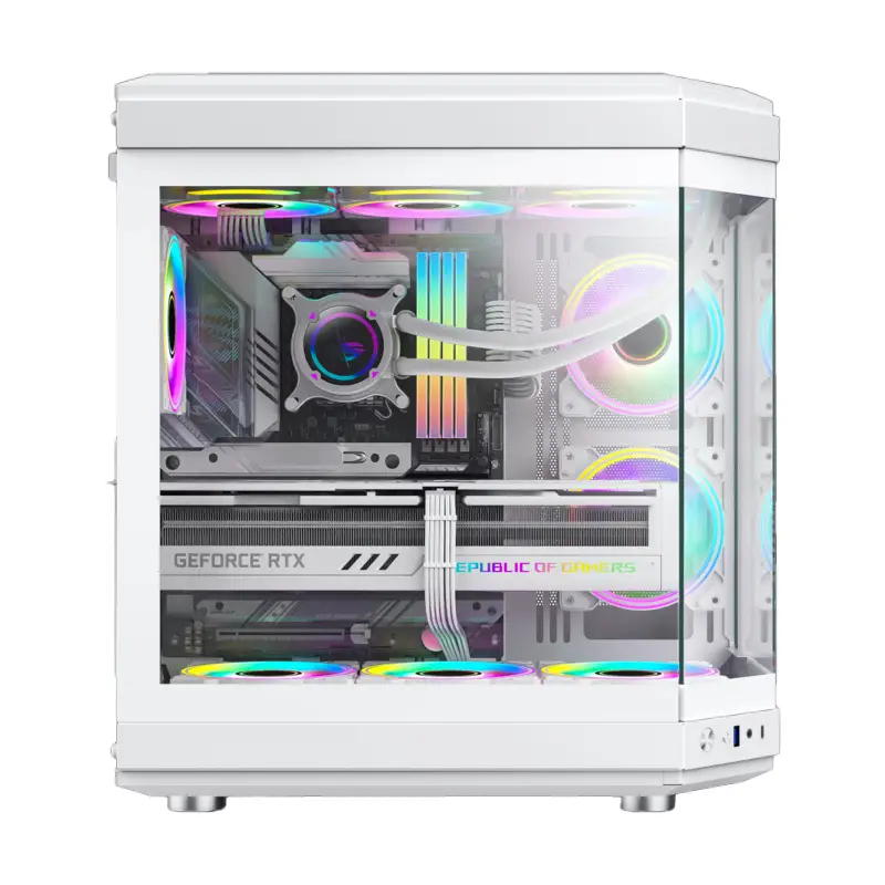 کیس گیم مکس مدل Hype White