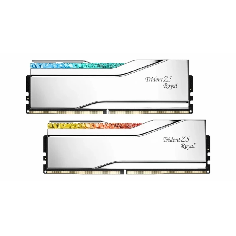 رم جی اسکیل مدل Trident Z5 Royal RGB Intel XMP 32GB (2x16GB) DDR5 7200MT/s CL34 Silver