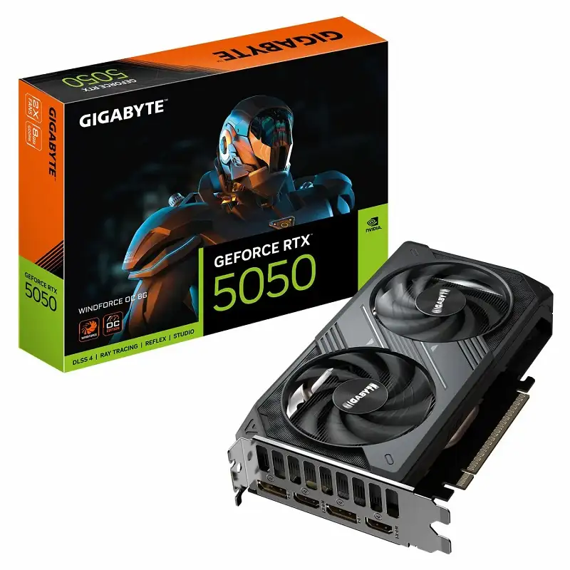 کارت گرافیک گیمینگ گیگابایت مدل RTX 5050 WINDFORCE OC 8GB