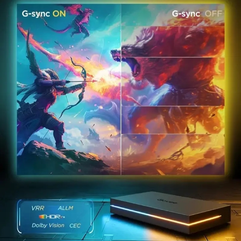 ریسه هوشمند تلویزیون 75-85 اینچ گووی مدل AI Sync Box 2 H6604C