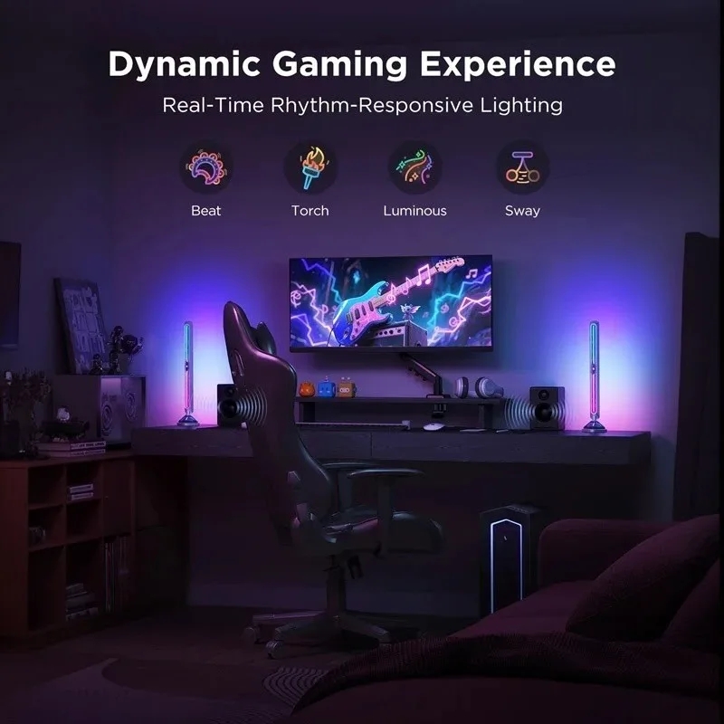 چراغ رومیزی هوشمند گیمینگ گووی مدل Gaming Light Bars Pro H8048
