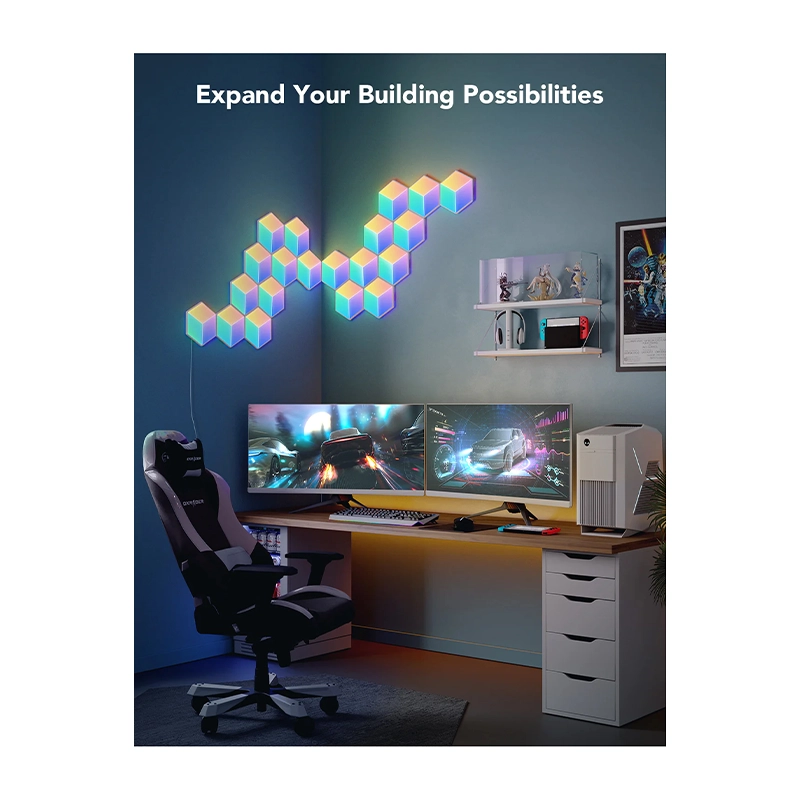 پنل روشنایی هوشمند 10 عددی گووی مدل Glide Hexa Pro LED Light Panels H6066