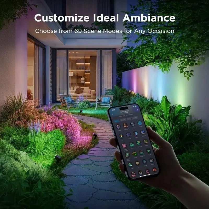 پروژکتور هوشمند فضای باز گووی مدل Outdoor Spotlights 2 H7093