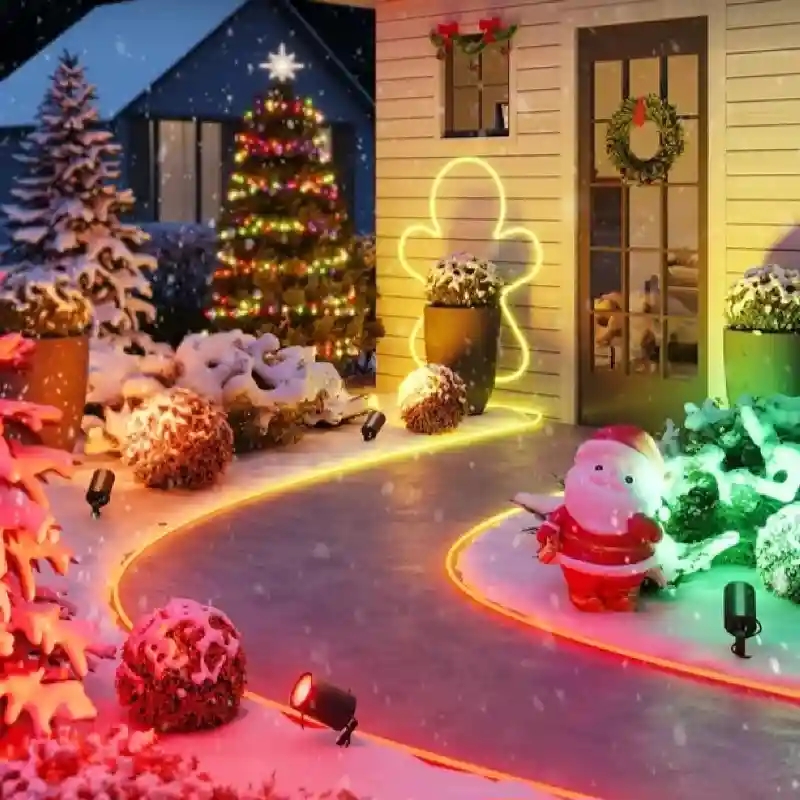 ریسه هوشمند فضای باز 10 متری گووی مدل RGBIC Outdoor Neon Rope Lights H61A8