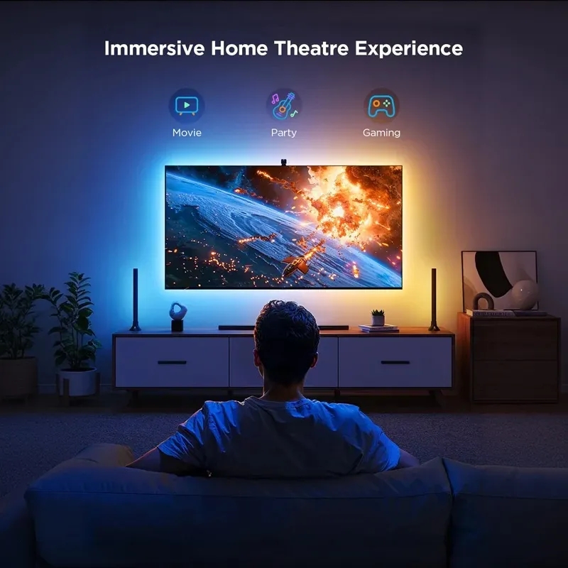 ریسه روشنایی هوشمند گووی 55-65 اینچ مدل TV Backlight 3 Lite Kit H605A