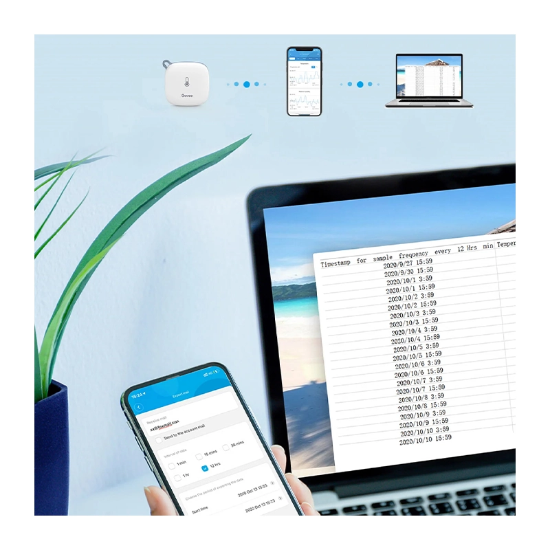 دماسنج و رطوبت‌سنج هوشمند گووی مدل Wi-Fi Thermo-Hygrometer H5179