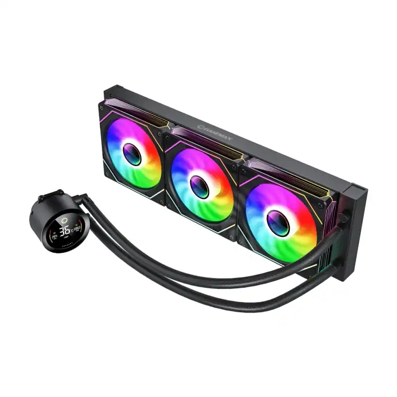 خنک کننده پردازنده گیم مکس مدل IceBurg 360 Digital Black