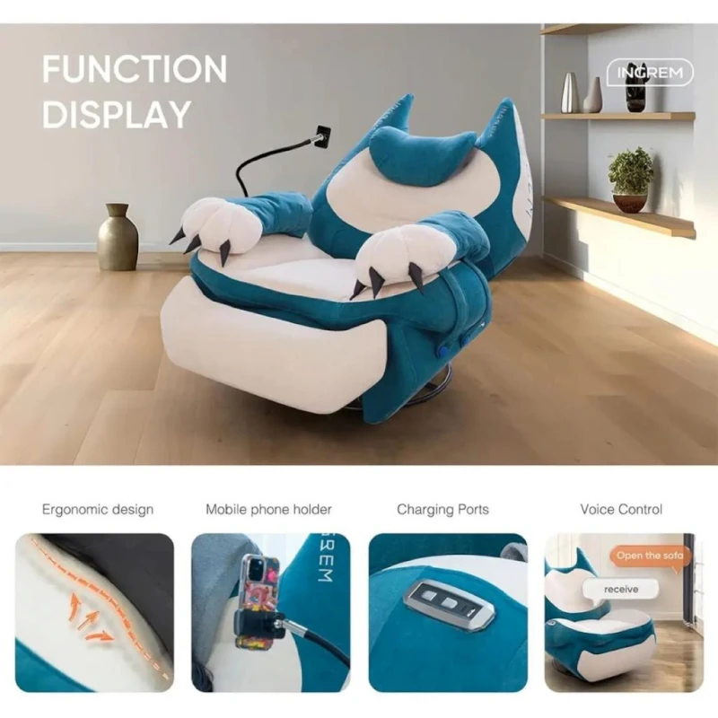 استیشن گیمینگ اینگریم Smart Recliner Blue