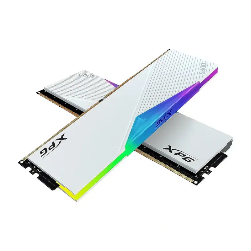 رم ایکس پی جی مدل Lancer DDR5 6000MHz 32GB (2x16GB) RGB CL30 White