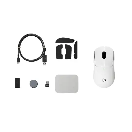 موس گیمینگ لاجیتک مدل SUPERLIGHT 2C WHITE