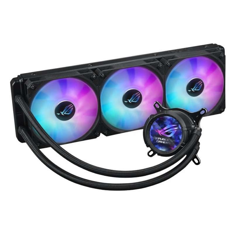 خنک کننده پردازنده ی ایسوس مدل ROG Strix LC III 360 ARGB LCD Black
