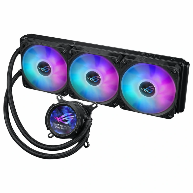 خنک کننده پردازنده ی ایسوس مدل ROG Strix LC III 360 ARGB LCD Black