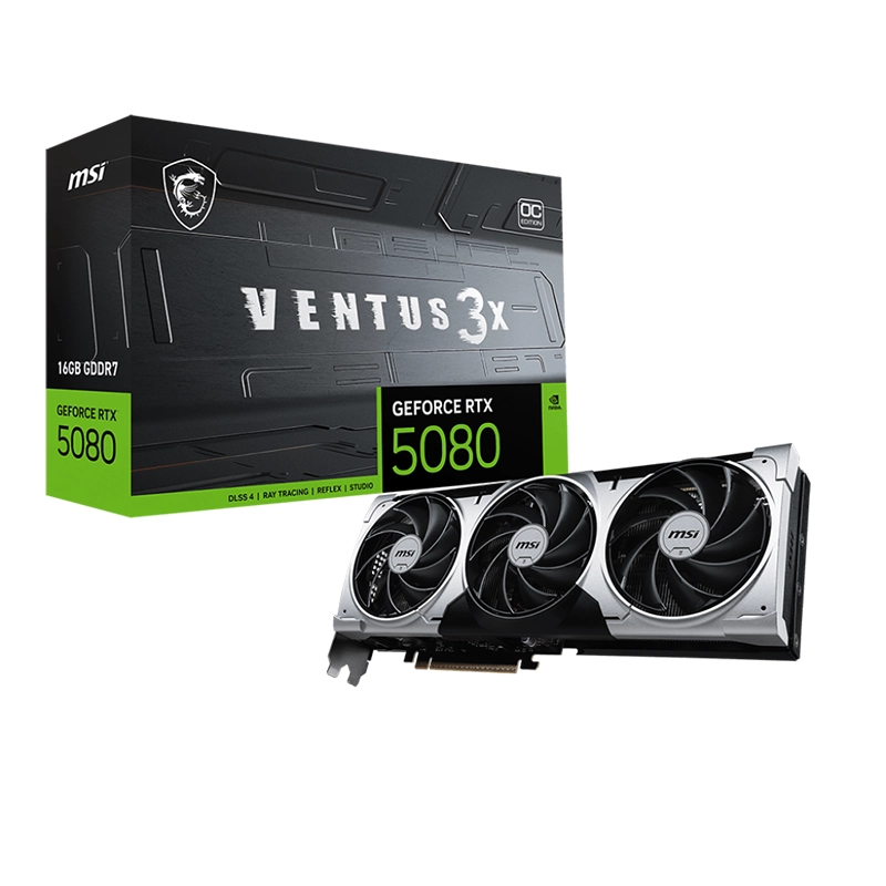 کارت گرافیک ام اس آی مدل RTX 5080 16GB Ventus 3X OC