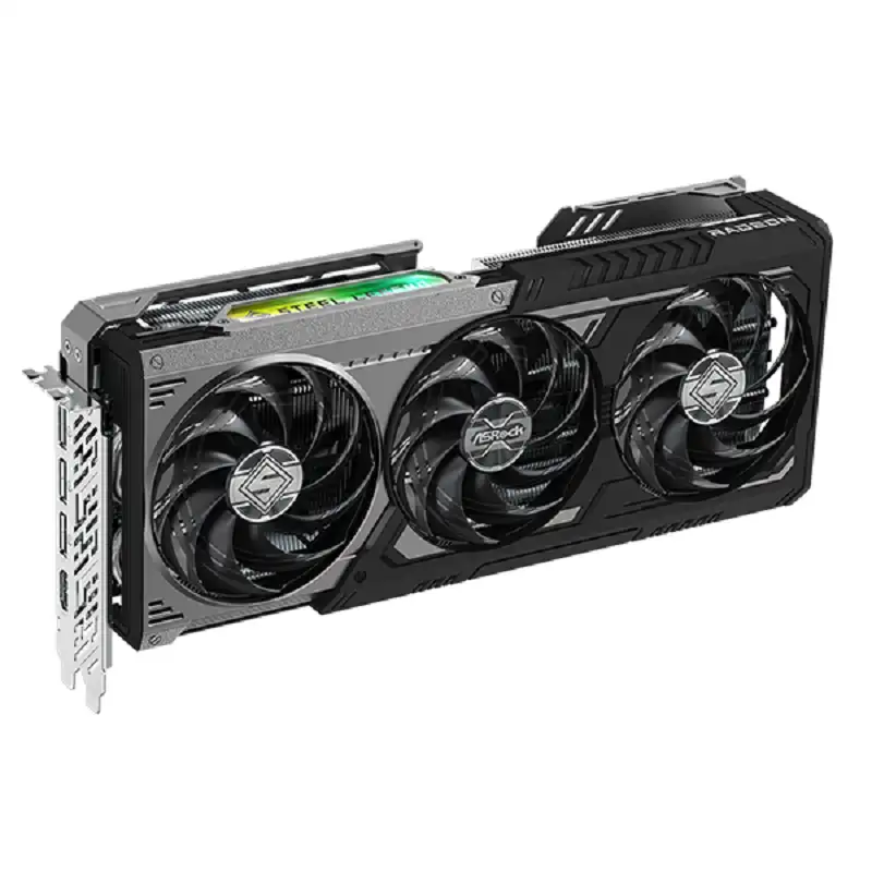  9070XT STEEL LEGEND DARK 16GB کارت گرافیک ازراک مدل 