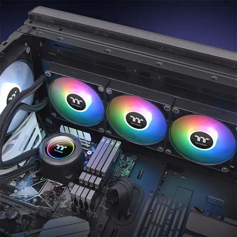 خنک کننده مایع پردازنده ترمال تیک مدل TH420 V2 ARGB Sync All-In-One Liquid Cooler