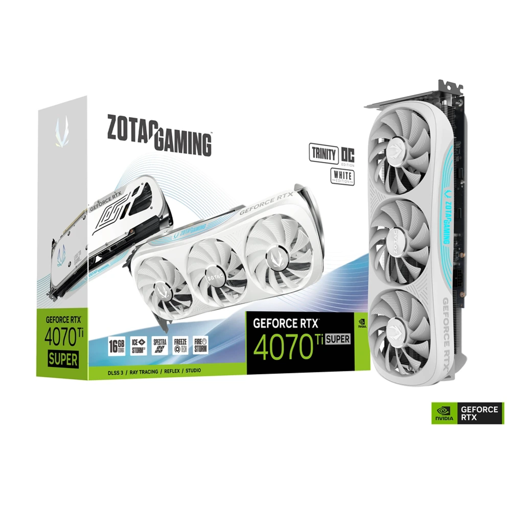 کارت گرافیک زوتک RTX 4070 TI Super Trinity 16GB OC White