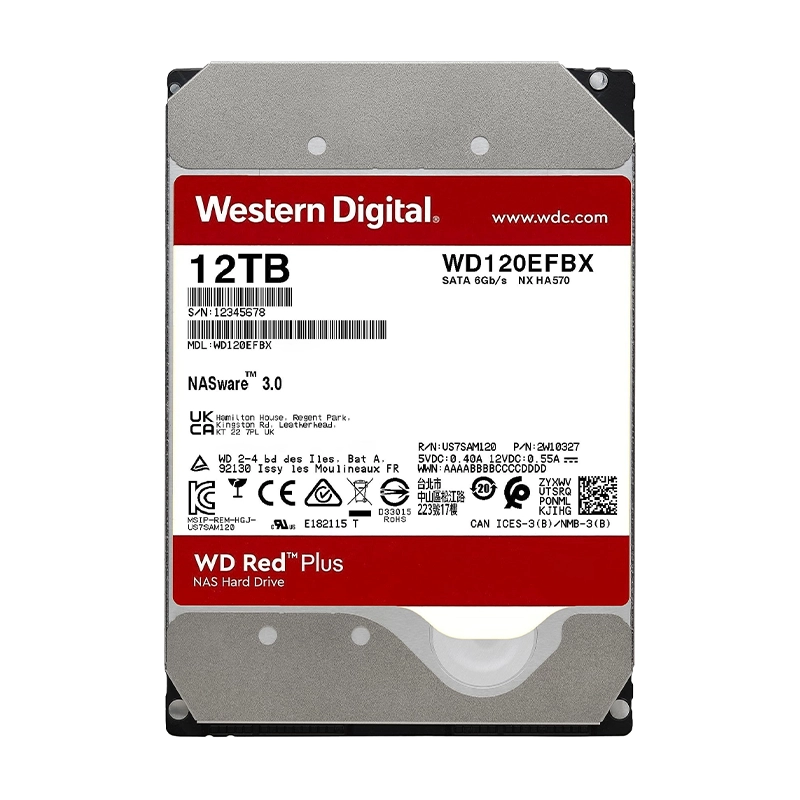  هارد دیسک اینترنال وسترن دیجیتال مدل Red Plus 12TB