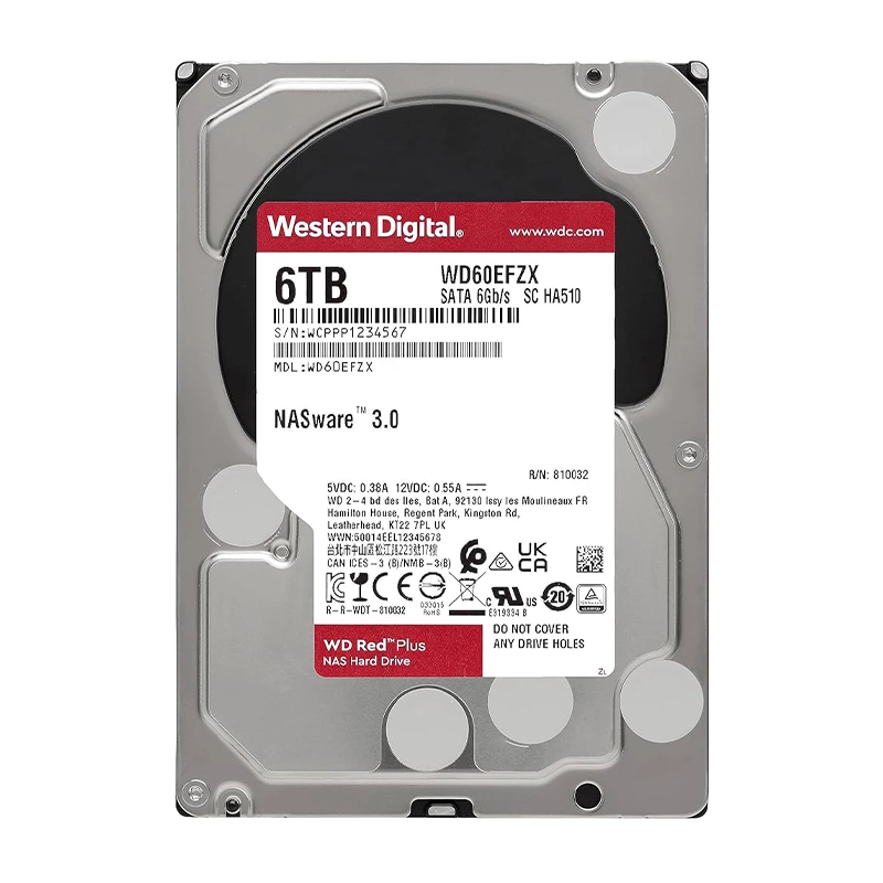  هارد دیسک اینترنال وسترن دیجیتال مدل Red Plus 6TB