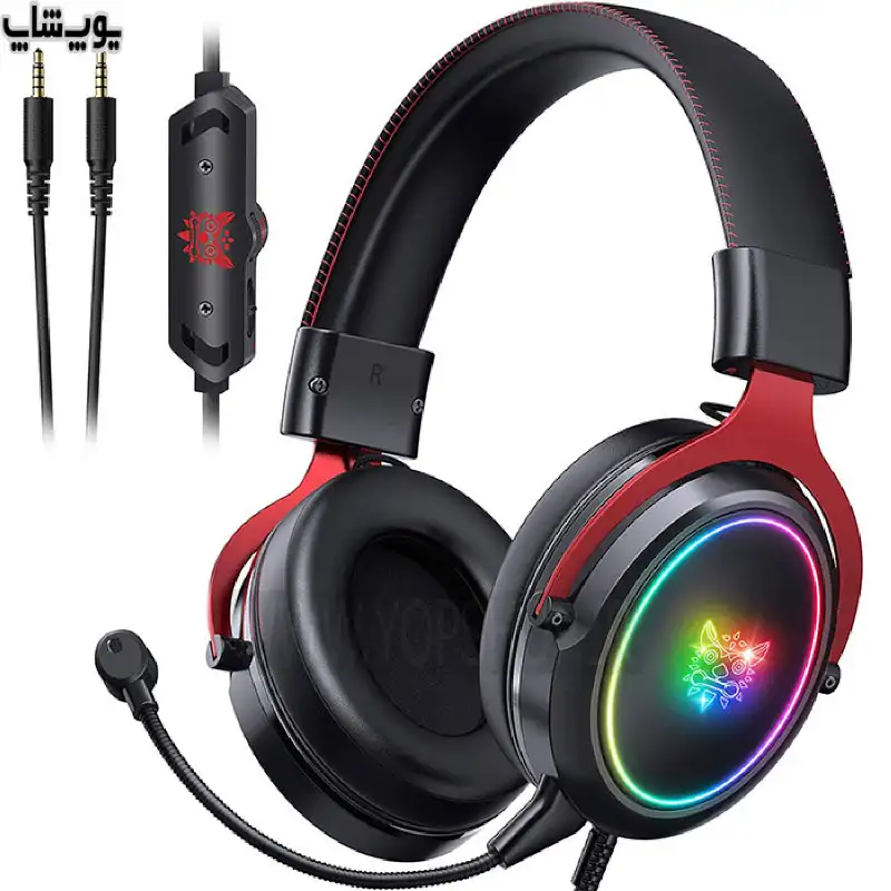 هدست گیمینگ اونیکوما مدل X10 RGB Black/Red
