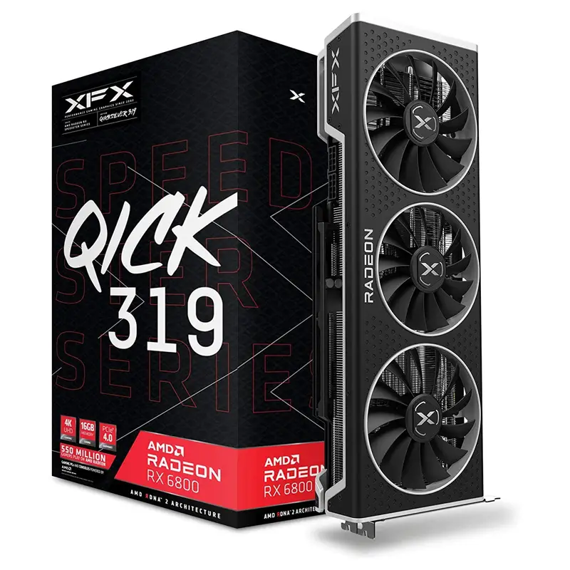 کارت گرافیک ایکس اف ایکس مدل RX 6800 QICK 319 16GB