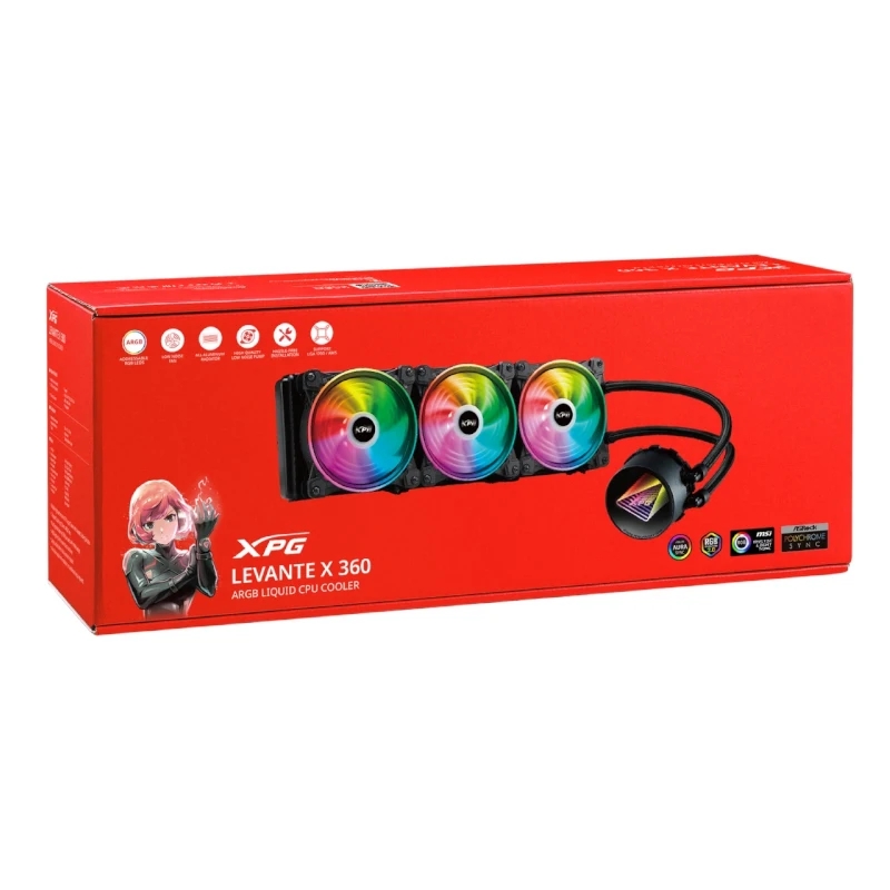 خنک کننده پردازنده ایکس پی جی مدل Levante X 360 ARGB Black