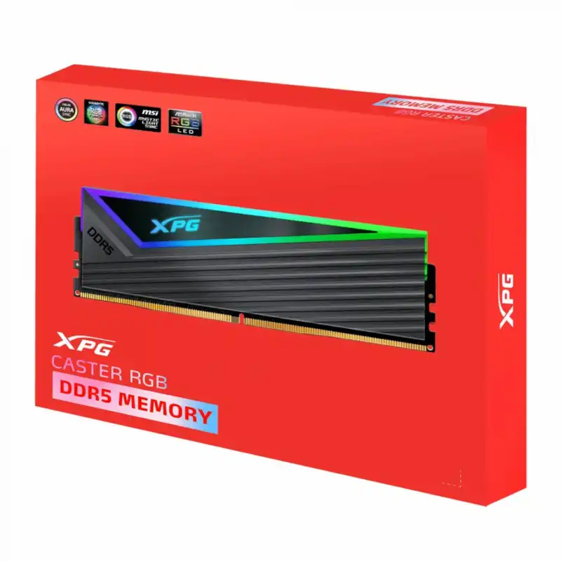 رم ایکس پی جی مدل Caster DDR5 6400MHz 32GB (2x16GB) RGB CL32 Black 