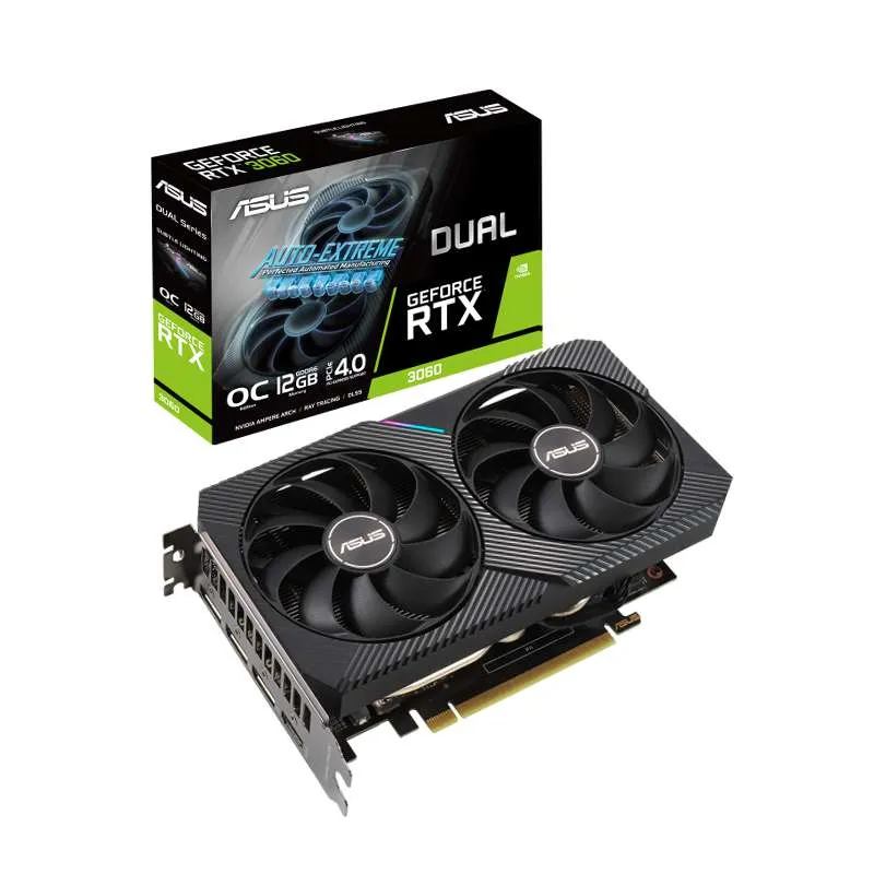 کارت گرافیک ایسوس مدل Dual RTX 3060 V2 12GB OC