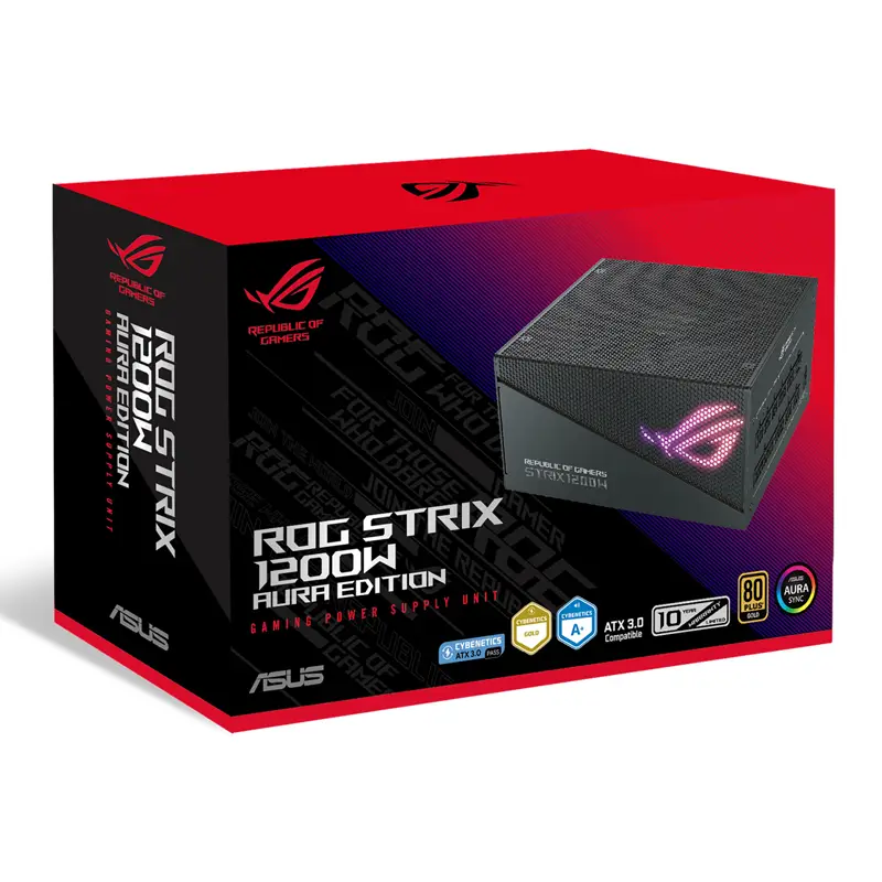 پاور ایسوس مدل ROG Strix 1200W Gold Aura Edition