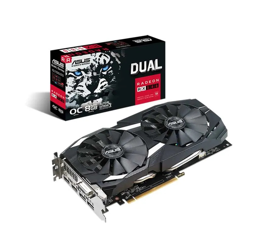 کارت گرافیک ایسوس DUAL-RX580-O8G