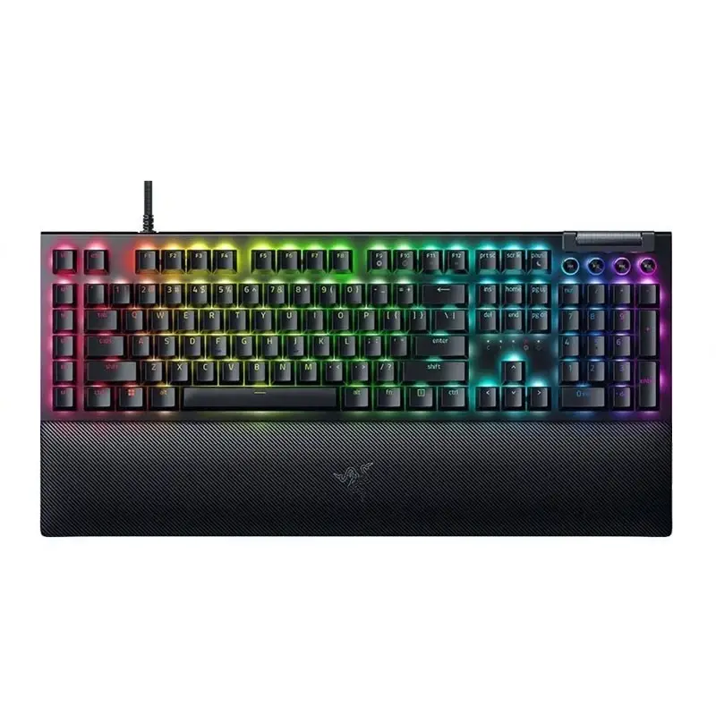 کیبورد گیمینگ ریزر مدل BlackWidow V4 (Green Switch)