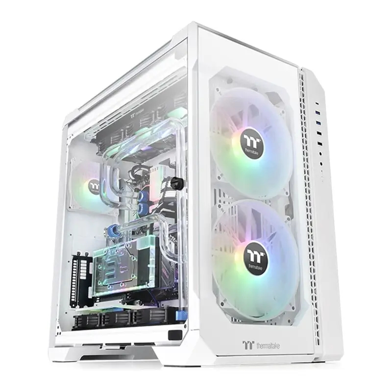 کیس ترمالتیک مدل View 51 Tempered Glass Snow ARGB Edition